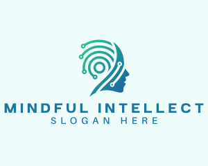 Mind Psychologist Tech logo design