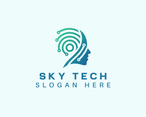 Mind Psychologist Tech logo design