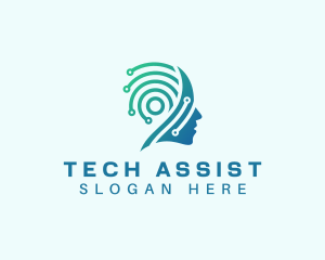 Mind Psychologist Tech logo design