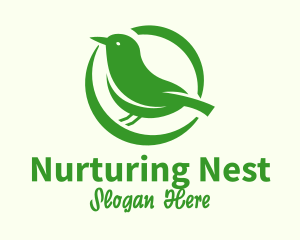 Nature Bird Nest logo design