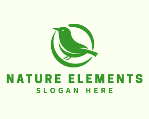 Nature Bird Nest logo design