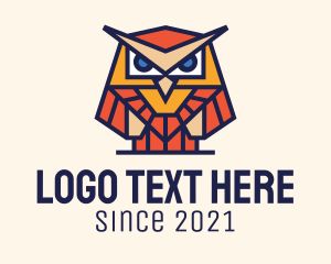 Geometric Owl Zoo logo