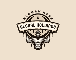 Atlas  Strong Man logo design