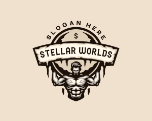 Atlas  Strong Man logo design