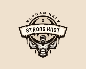 Atlas  Strong Man logo design