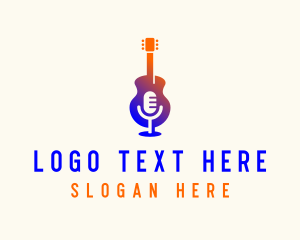 Microphone Guitar Music logo