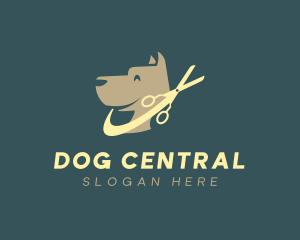 Dog Grooming Shears logo design