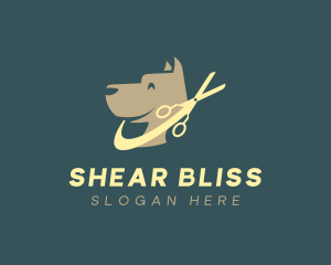 Dog Grooming Shears logo design