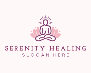 Yoga Meditation Spa logo design