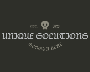 Gothic Skull Business logo design