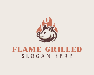 Roast Pig Grill logo design