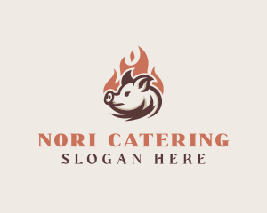 Roast Pig Grill logo design