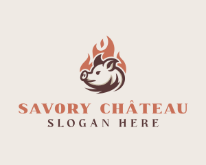 Roast Pig Grill logo design