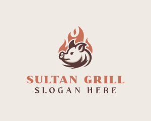 Roast Pig Grill logo design