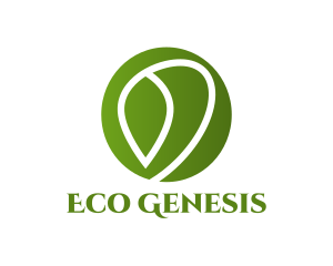 Green Eco Plant logo design