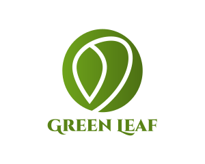 Green Eco Plant logo design