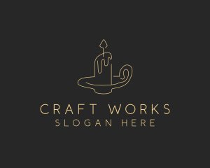 Candle Holder Decor logo design