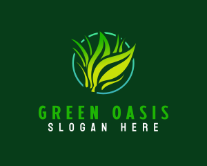 Lawn Grass Landscape logo