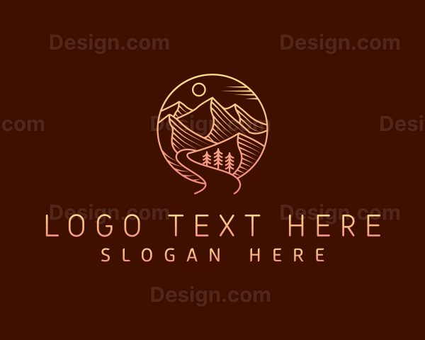 Mountain Outdoor Hiking Logo