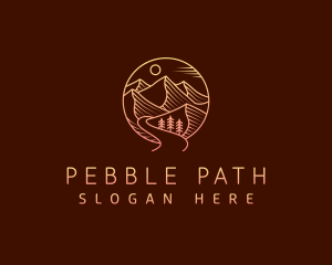 Mountain Outdoor Hiking logo design