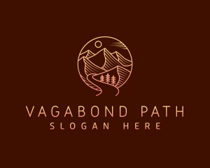 Mountain Outdoor Hiking logo design