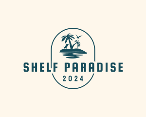 Summer Paradise Island logo design