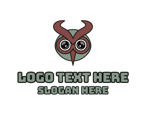 Modern Owl Horns  logo