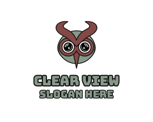 Modern Owl Horns  logo design