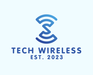 Wifi Signal Letter S logo