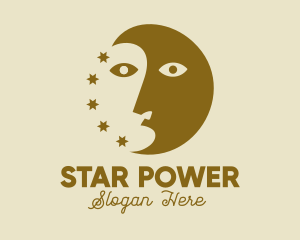 Astrology Moon Stars logo design