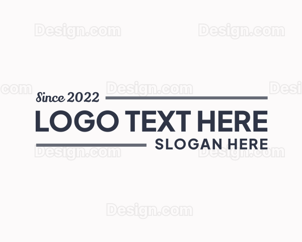 Modern Masculine Business Logo