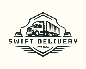 Logistics Truck Delivery logo design