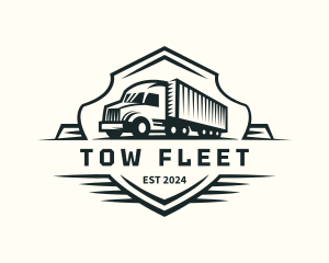 Logistics Truck Delivery logo design