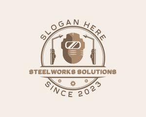 Welder Restoration Ironworks logo design