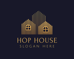 Gold Premium Housing logo design