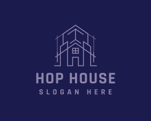 House Construction Architect logo design