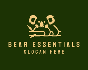 Wild Koala Bear logo design