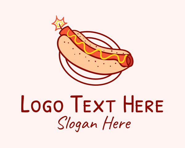 Sausage logo example 4