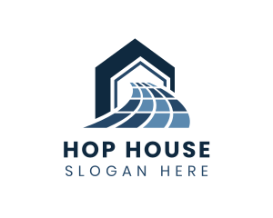 Blue Tile House Decor logo design