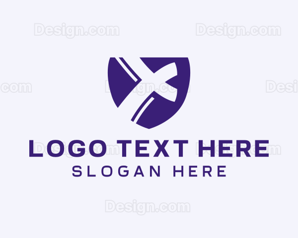 Security Shield Letter X Logo