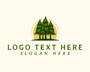 Nature Pine Tree Woods logo