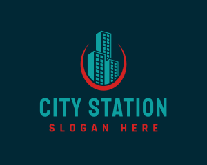 Skyscraper City Construction logo design