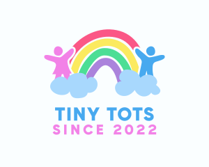 Children Rainbow Nursery logo design