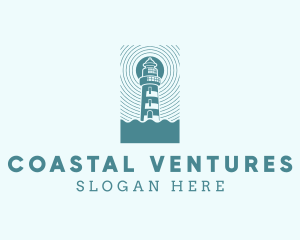 Maritime Coastal Ligthouse logo design