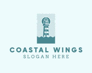 Maritime Coastal Ligthouse logo design