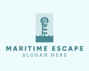 Maritime Coastal Ligthouse logo design