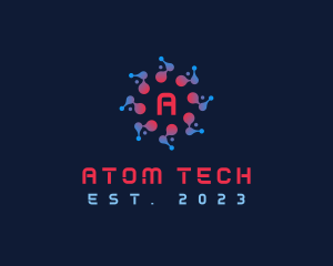 Science Atom Chemistry logo design