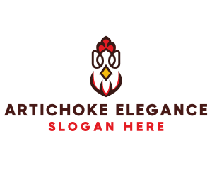 Chicken Rooster Poultry logo design