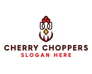 Chicken Rooster Poultry logo design