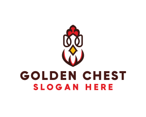 Chicken Rooster Poultry logo design